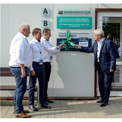 Uroczyste otwarcie Licencjonowanego Centrum Szkoleniowego w Lubinie.  (Fot. 1- Bosch Rexroth Sp. z o.o.) 