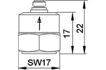 ks76 czujnik wibracji IEPE z gniazdem w osi montażu