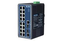 EKI-7626C - Przemysłowy Switch Ethernetowy - 16 portów Ethernet 10/100Mb/s, 2 porty SFP/1000Mb/s