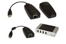 Rozszerzenie transmisji 1/4 portów USB 2.0 do 100m przez skrętkę Cat. 5