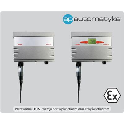 Rys. 3. Przetwornik z serii HTS w wersji bez/z LCD.