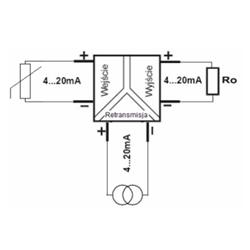 Wykorzystanie retransmisji temperatury przez wyjście 4..20mA