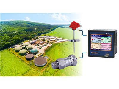 Zdj. 2. MultiCon CMC-99 jako rejestrator pomiarów z czujników temperatury i ciśnienia w biogazowniach
