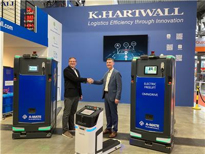 Firmy Bosch Rexroth i K.Hartwall będą współpracować nad zintegrowanymi rozwiązaniami do zautomatyzowanego transportu materiałów w zakładach produkcyjnych. (Źródło: Bosch Rexroth AG)