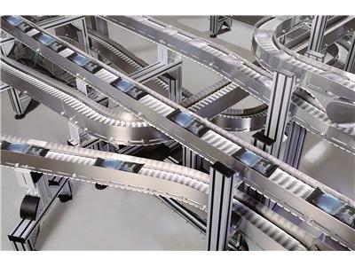 Efektywny i zajmujący niewiele miejsca transport dóbr konsumpcyjnych (Źródło zdjęcia: Bosch Rexroth AG)