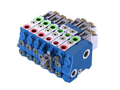 Nowe funkcje przy tych samych rozmiarach rozdzielacza - oszczędność miejsca i niższe koszty instalacji. (Źródło obrazu: Bosch Rexroth AG)