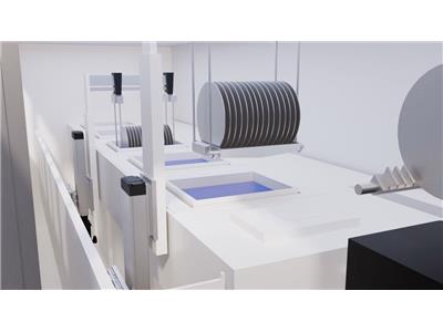 Czyszczenie partii waferów za pomocą mechatronicznego systemu wieloosiowego, w tym silnika, napędu i sterowania (źródło zdjęcia: Bosch Rexroth AG) Czyszczenie partii waferów za pomocą mechatronicznego systemu wieloosiowego, w tym silnika, napędu i sterowania (źródło zdjęcia: Bosch Rexroth AG)