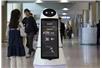 Robot na lotnisku w Korei Południowej.