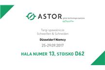 ASTOR na targach spawalniczych w Niemczech ASTOR na targach spawalniczych w Niemczech