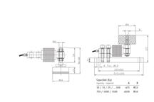 FX-2 - ze stopami oraz elastomarami - wymiary