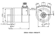 Wymiary - LIKA EM58 PT • HM58 PT