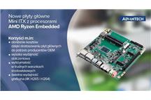 Nowe płyty główne Mini ITX z procesorami AMD Ryzen Embedded