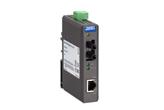 MOXA IMC-21-M-ST - mały przemysłowy media konwerter Ethernet – światłowód na szynę DIN