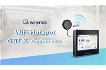 Hotspot WiFi w serii paneli cMT-X z modułem M02
