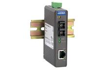 Przemysłowy media konwerter Ethernet – światłowód, na szynę DIN – MOXA IMC-21-S-SC