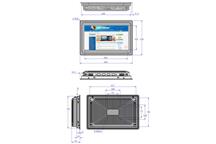 0_2_9 BiBOX-133PC1 (i7-10th) Wymiary Metalowy wodoodporny PanelPC 