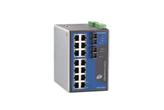 16 portowy switch Ethernetowy (14x TX, 2x FX) przystosowany do trudnych warunków przemysłowych