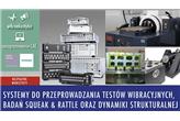 WARSZTATY: SYSTEMY DO PRZEPROWADZANIA TESTÓW WIBRACYJNYCH, BADAŃ SQUEAK & RATTLE ORAZ DYNAMIKI STRUK