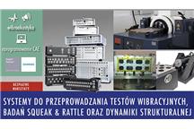 WARSZTATY: SYSTEMY DO PRZEPROWADZANIA TESTÓW WIBRACYJNYCH, BADAŃ SQUEAK & RATTLE ORAZ DYNAMIKI STRUK