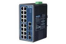 Wydajny, przemysłowy 16 portowy switch Ethernetowy