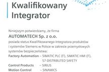 3 kolejne certyfikaty dla AUTOMATECH od firmy Siemens