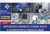 Warsztaty ECTS: Dopplerowskie Wibrometry Laserowe Polytec w bezkontaktowych pomiarach drgań