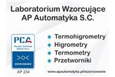 WZORCOWANIE TEMPERATURY I WILGOTNOŚCI WZGLĘDNEJ – PCA
