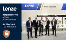 Lenze uzyskuje certyfikat IEC 62443-4-1: TÜV Rheinland potwierdza cyberbezpieczny proces rozwoju