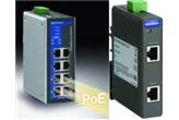 MOXA EDS-P308 oraz SPL 24 – przemysłowy switch PoE oraz splitter PoE na szyne DIN