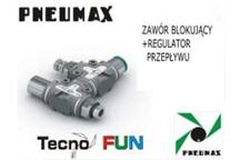 RECTUS POLSKA - PNEUMAX - TECNO-FUN: ZAWÓR BLOKUJĄCY+REGULATOR PRZEPŁYWU