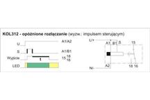 Przekaźniki czasowe KOL 321 - opóźnione rozłączanie