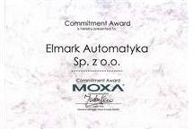 Wyróżnienie firmy Moxa dla Elmark Automatyka Sp. z o.o.
