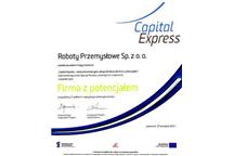 Roboty Przemysłowe Sp. z o. o. „firmą z potencjałem”