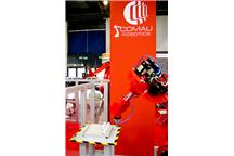 Stoisko firm Comau i Roboty Przemysłowe