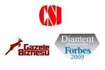 Wyróżnienia dla firmy CSI: „Gazela Biznesu” i „Diamenty Forbsa” 2009