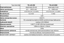 DANE TECHNICZNE TB-mR