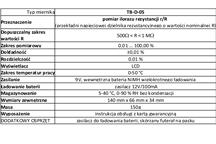 DANE TECHNICZNE TB-D-05