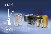 Moduły X20 i moduły X67 w zakresie temperatur od -25 do +60°C.