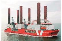 Statek do obsługi elektrowni wiatrowych z systemem ”jack-up”