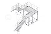 Przykładowa konstrukcja z systemu schodów i podestów