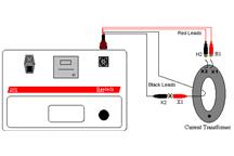 Układ podłączenia do przekładnika prądowego 