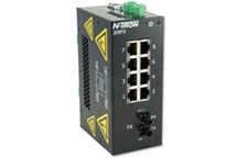 N-TRON™ 309FX solidne, przemysłowe switche ze złączem światłowodu jedno- lub wielomodowego ST lub SC