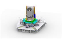Zestaw sześciu ręcznych manipulatorów rozmieszczonych dookoła satelity